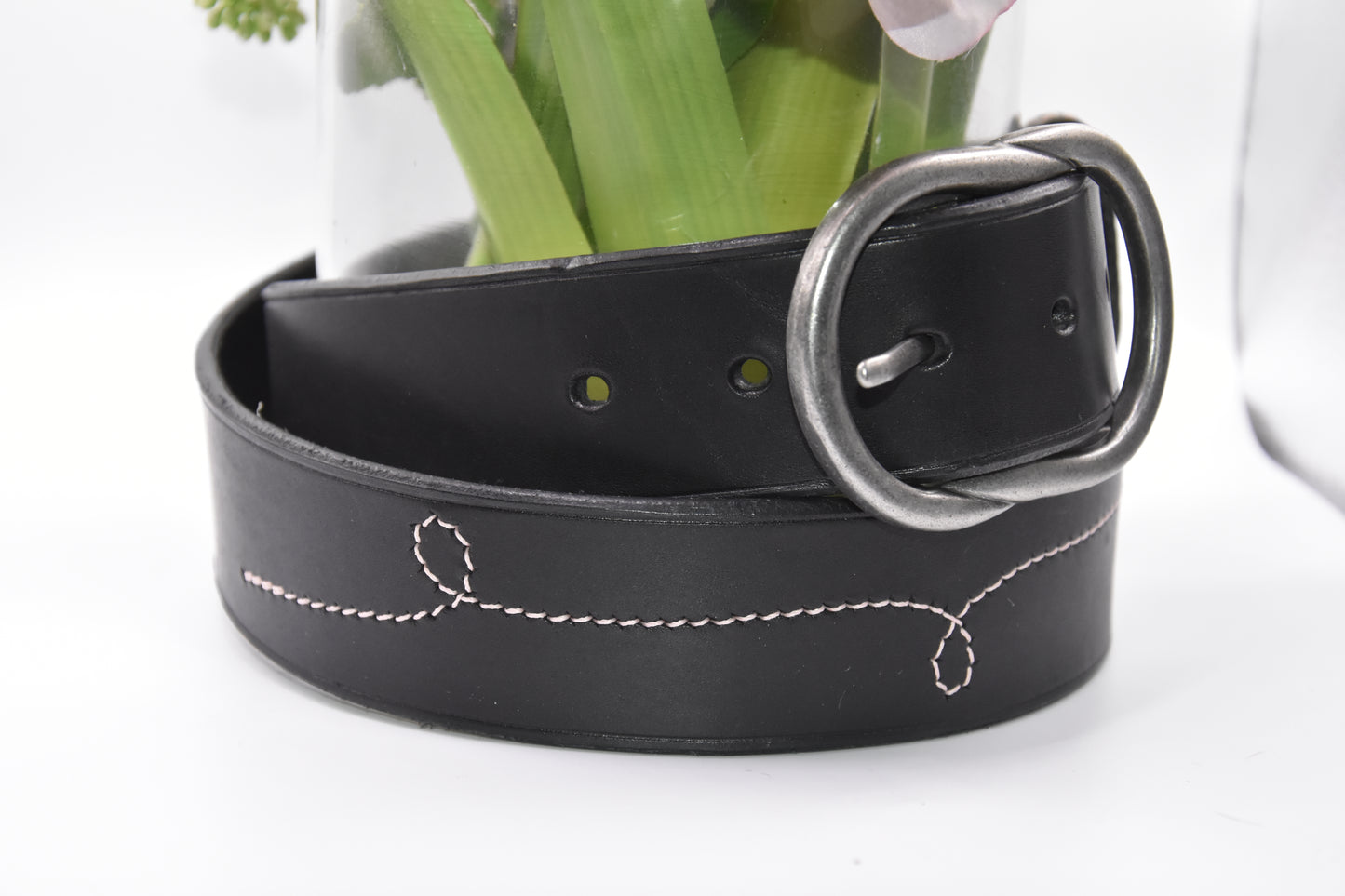 Ceinture Femme - Largeur 40mm motif rose clair